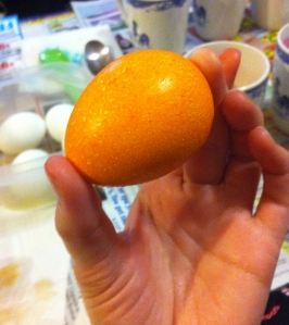 Orange egg